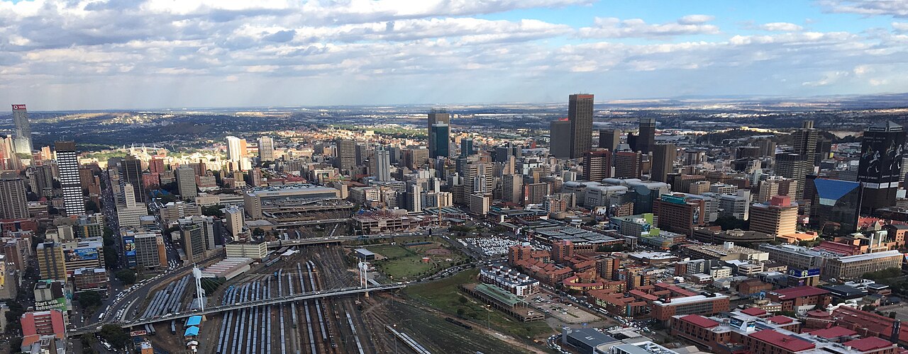 The Johannesburg skyline
